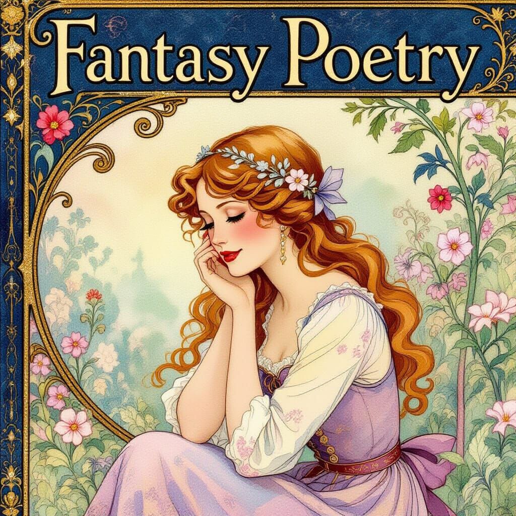 Fantasy Poetry Magazine Cover: Limericks in Love