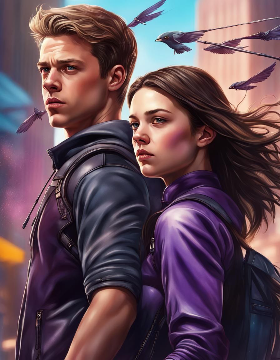 Francis “Frankie” Barton/Hawkeye & Kate Bishop/Hawkette