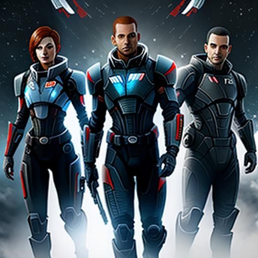 AI Generated Image of Mass Effect