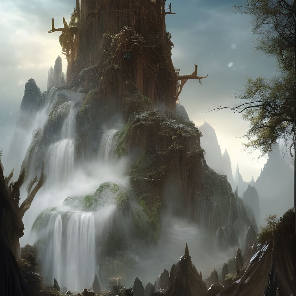 Jadis and Ginarrbrik: Chronicles of Narnia Digital Painting