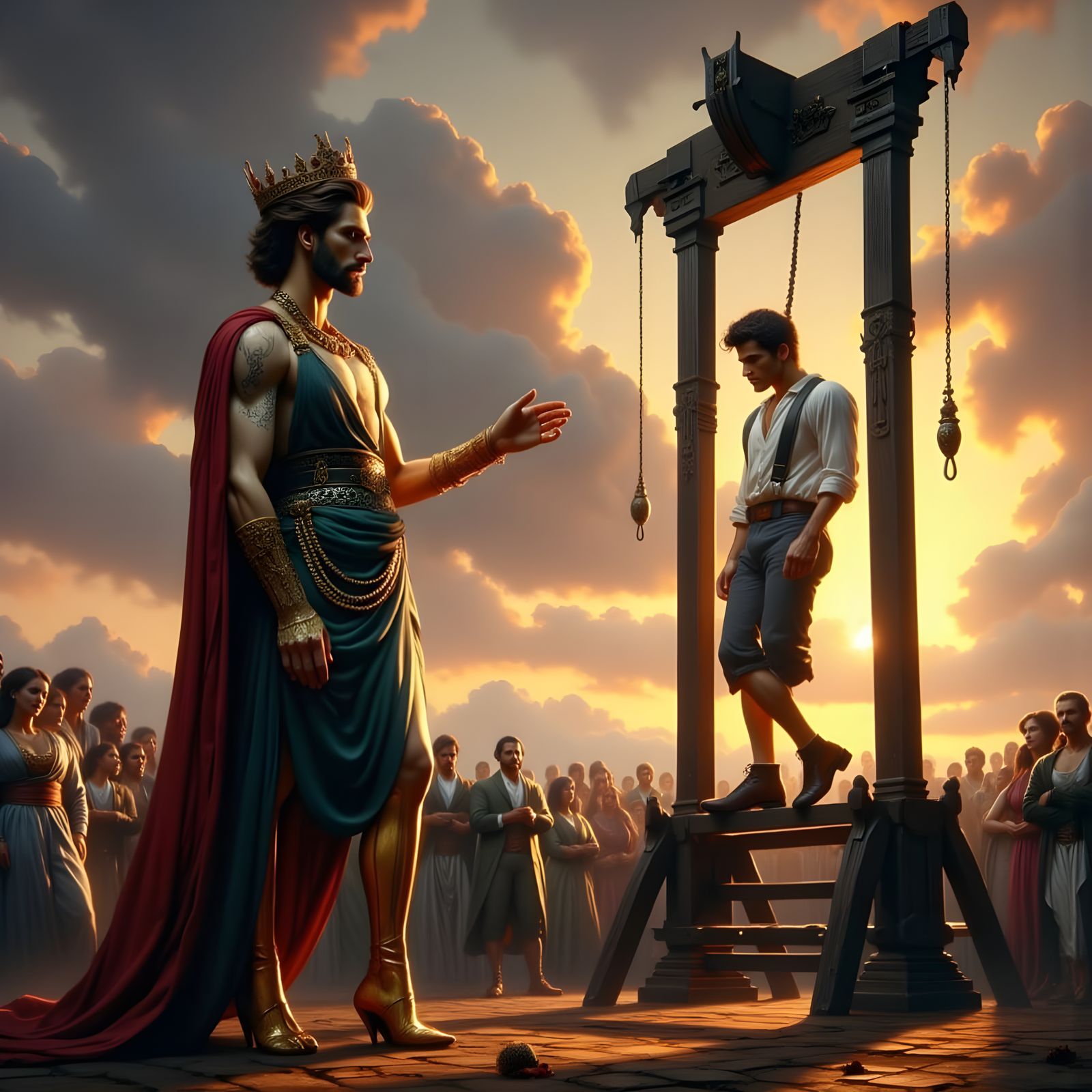 Royal Execution in a Bloody Sunrise