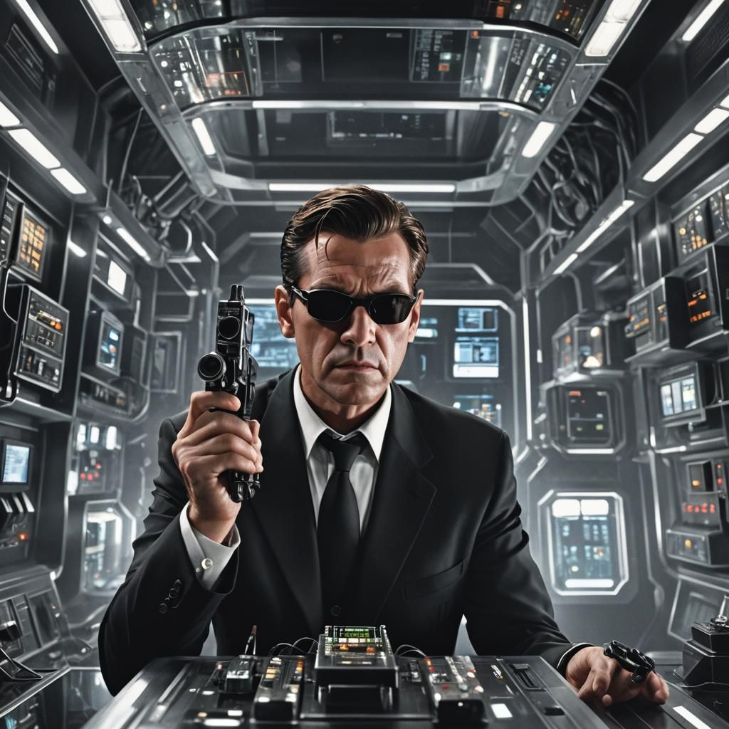 The Men In Black, Agent Kay using the Neuralyzer