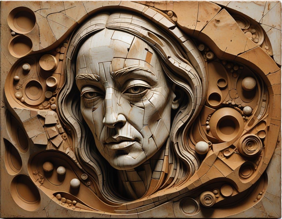 Moonlit Erosion of a Surreal Landscape