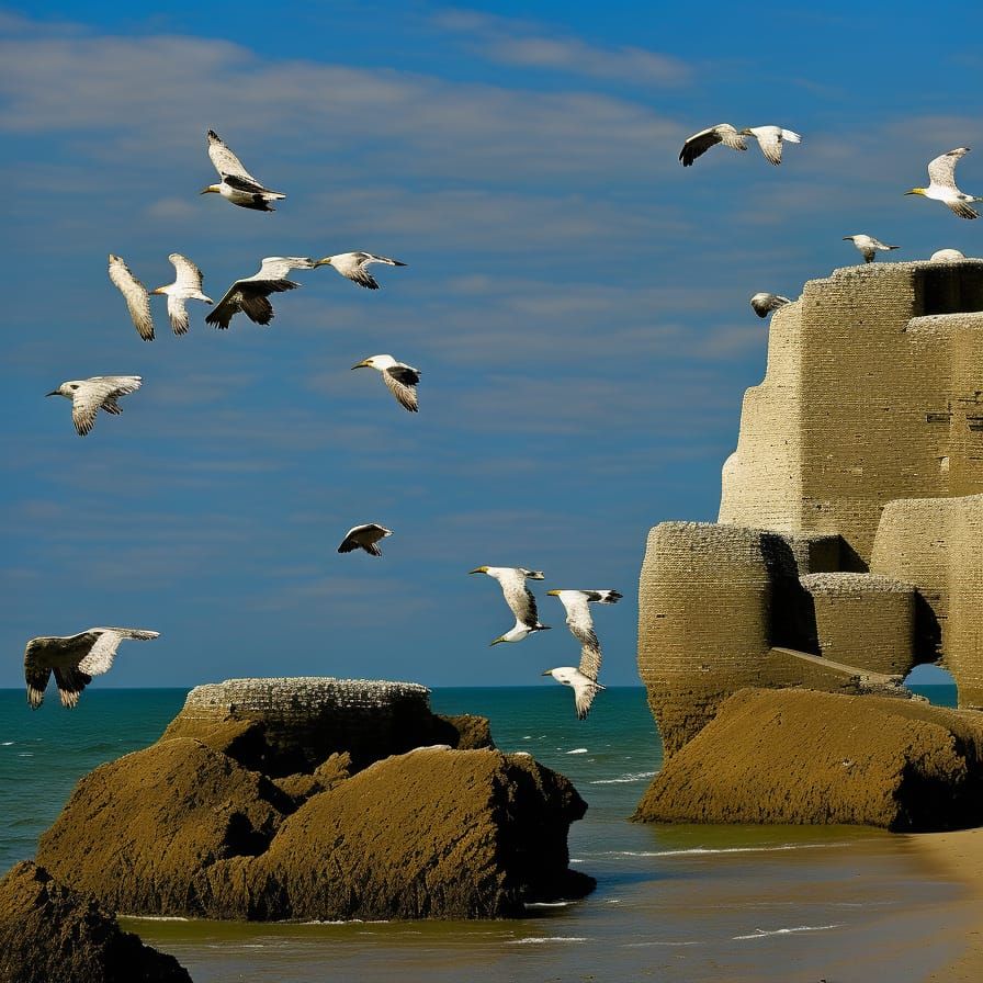 Stark Chalk Rock Beach at Dover, England