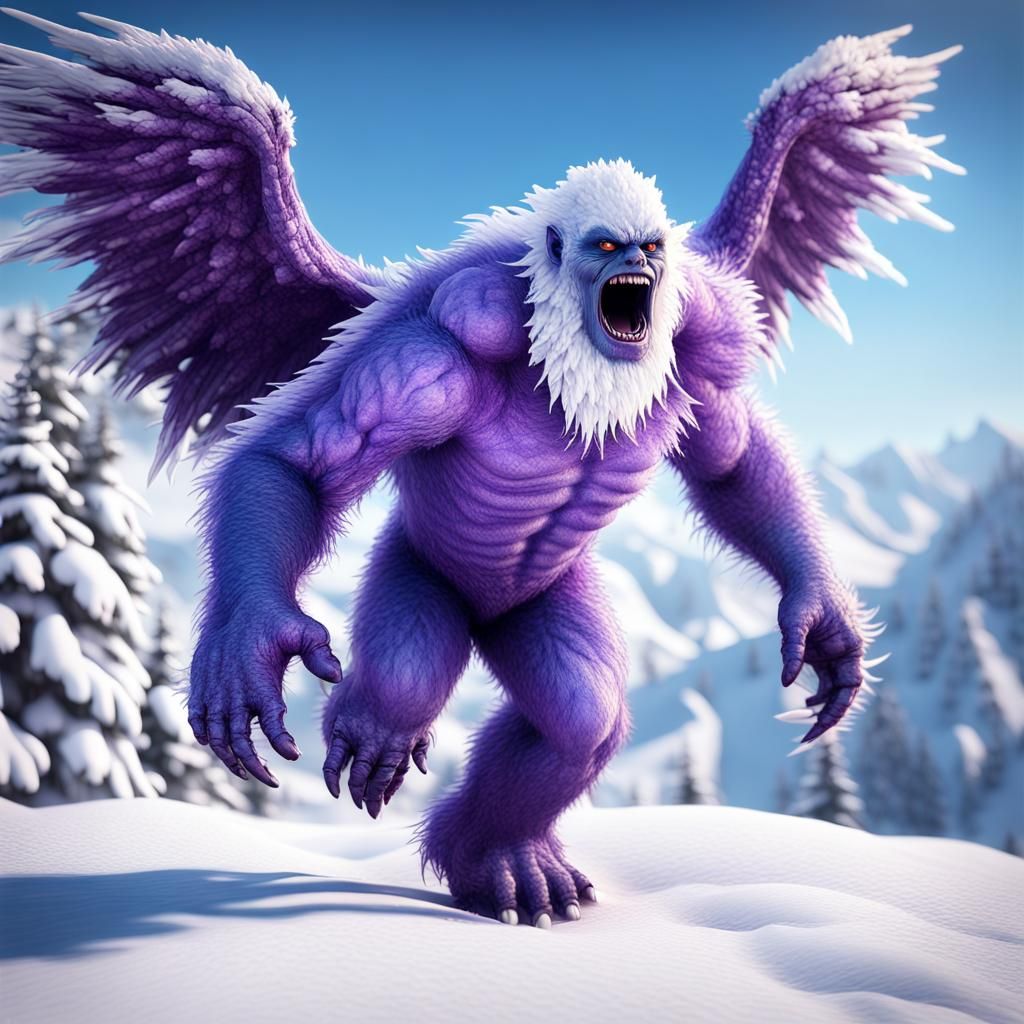 Aggressive Abominable Snowman Fairycore Photograph