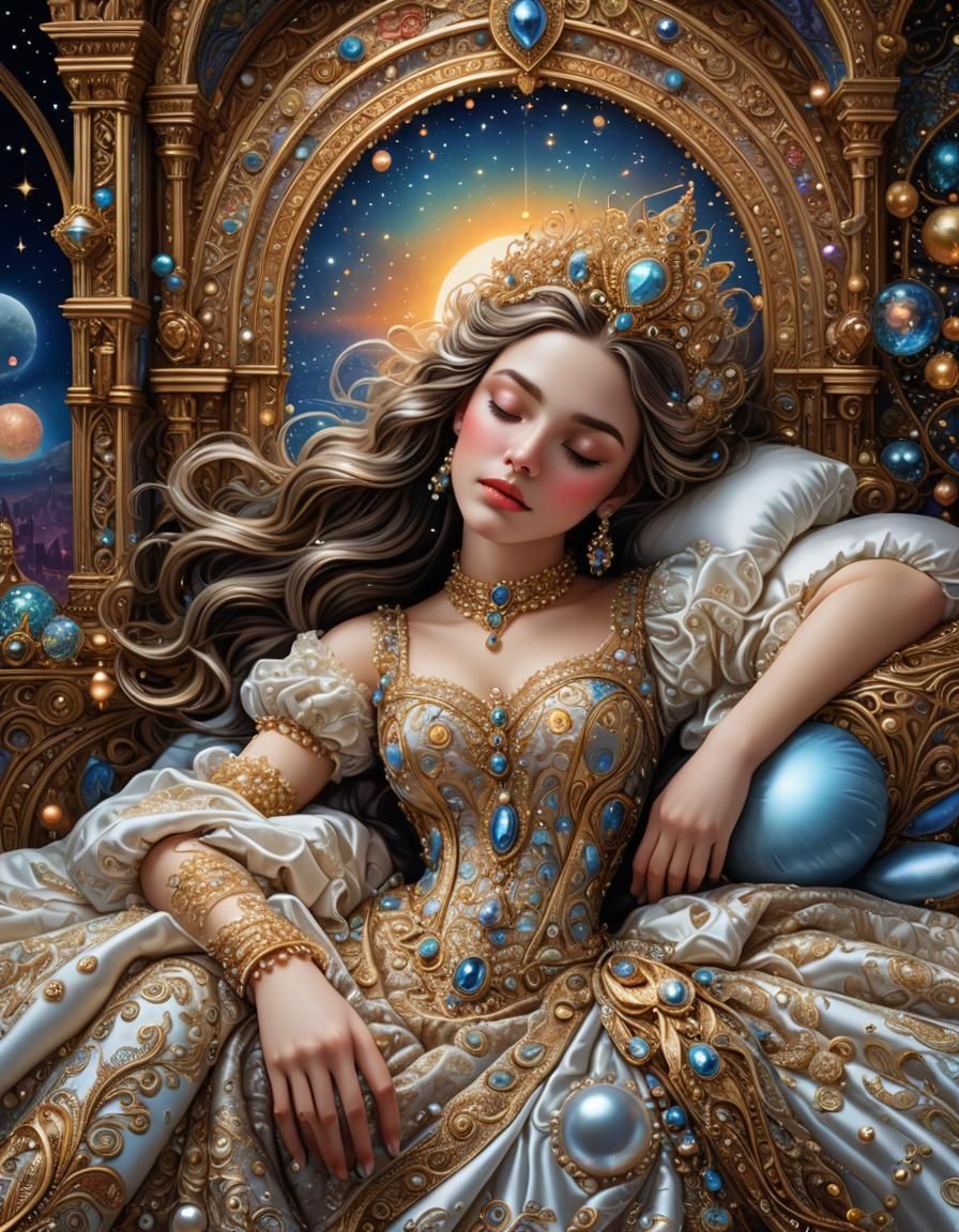 Dream Palace: A Sparkling 3D Art Masterpiece