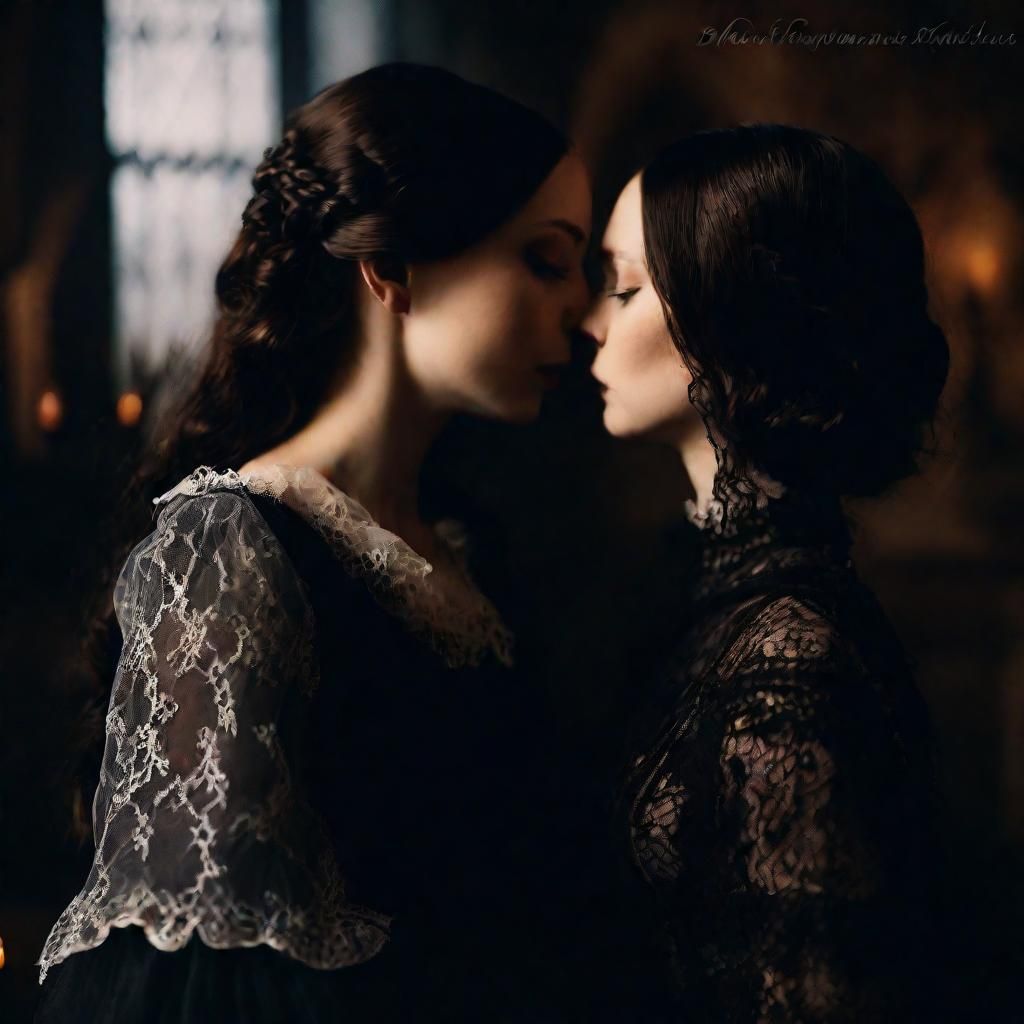 Romantic Gothic Portrait in Victorian Style