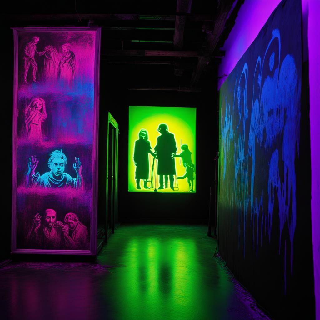 Black Light Museum Art Installation