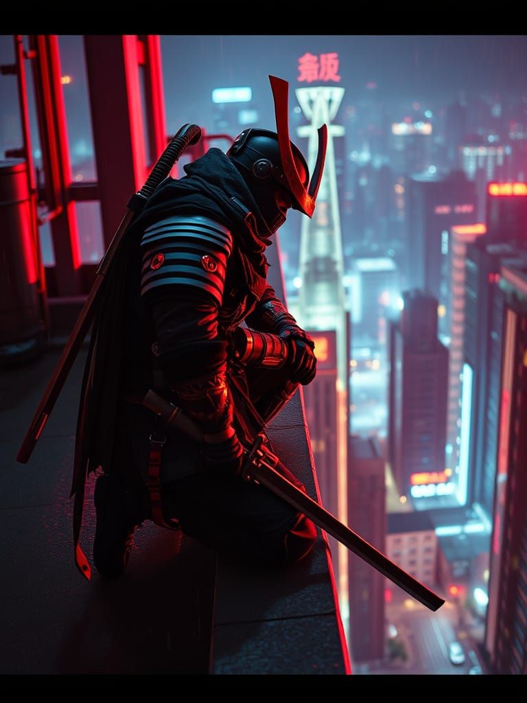 Cyberpunk Samurai