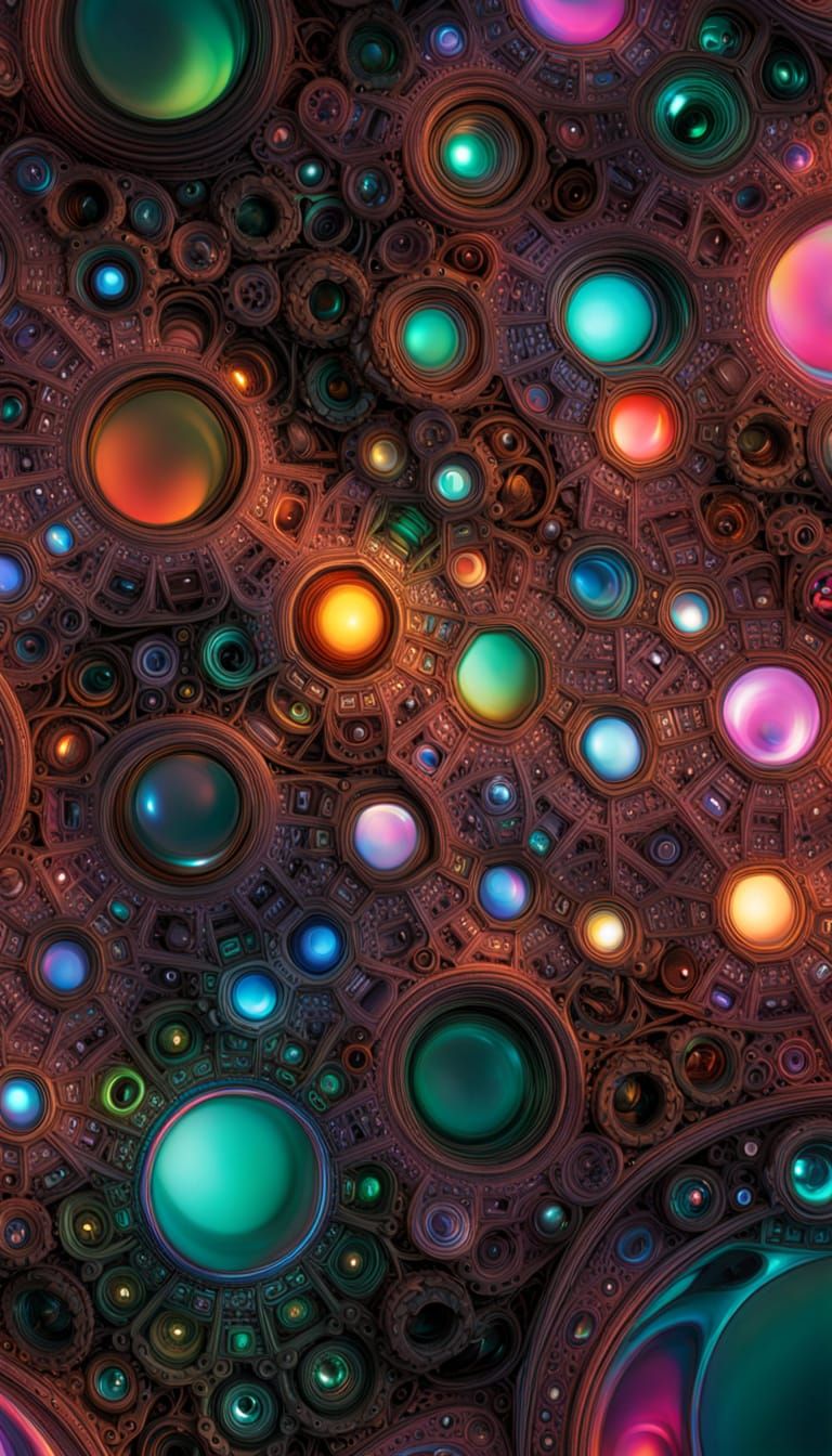 Abstract Sleep Op-Art with Fractal and Volumetric Lighting