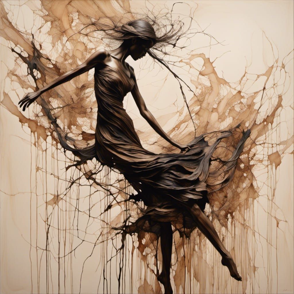 Soul's Eternal Dance: Abstract Inner Conflict