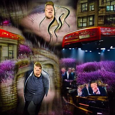 Surreal Urban Serpent in Miasma