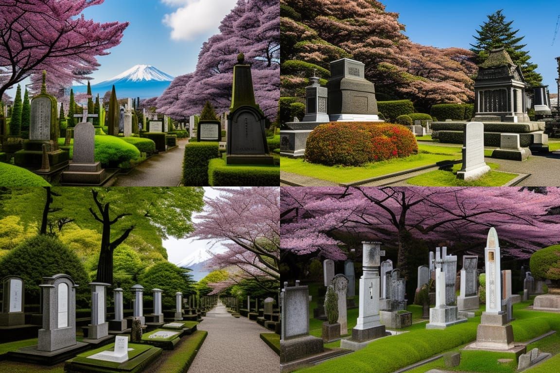 Cemetery near Mt. Fuji