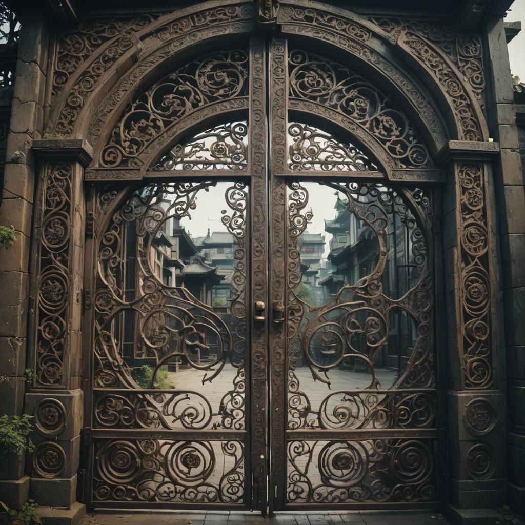 Epic Intricate Gate in Cinematic Style