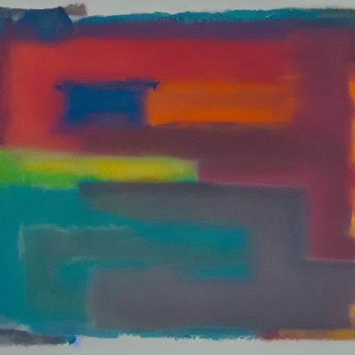 Resonant Abstract Color Fields Evoke Justice, Rothko Style