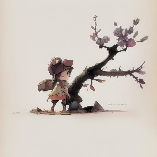 Watercolor Fantasy Illustration Inspired by Studio Ghibli