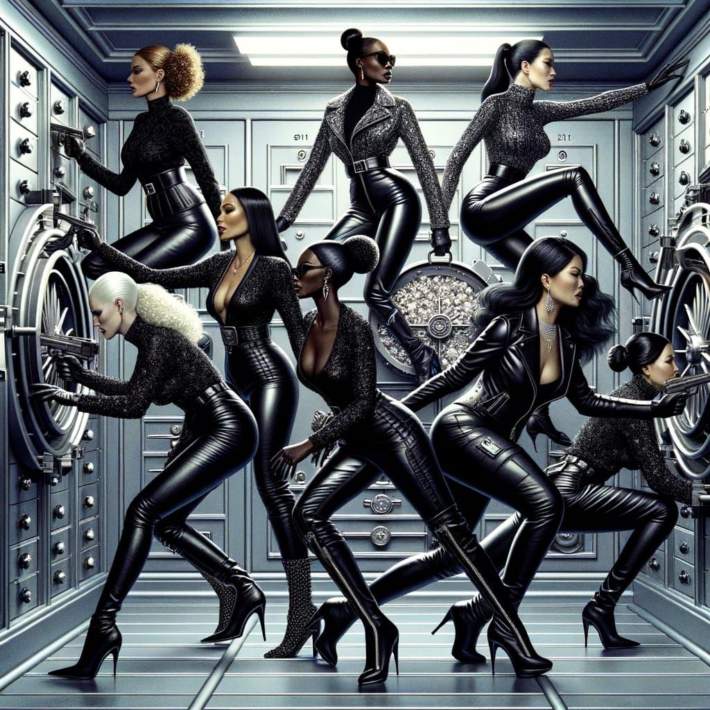 Diamond Heist: Jewel Thieves in Secure Vault