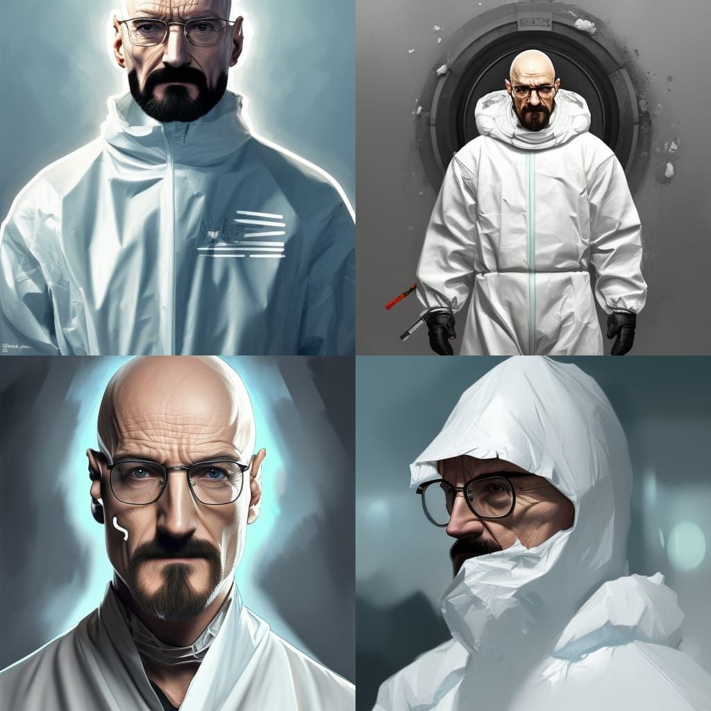Walter White in Hazmat Suit Portrait
