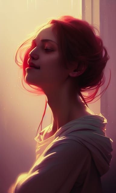 Warm Mother's Love Portrait in Hyperdetailed Style