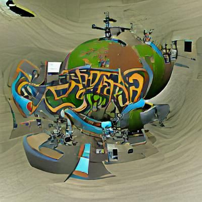 Graffiti Skatepark Planet Art