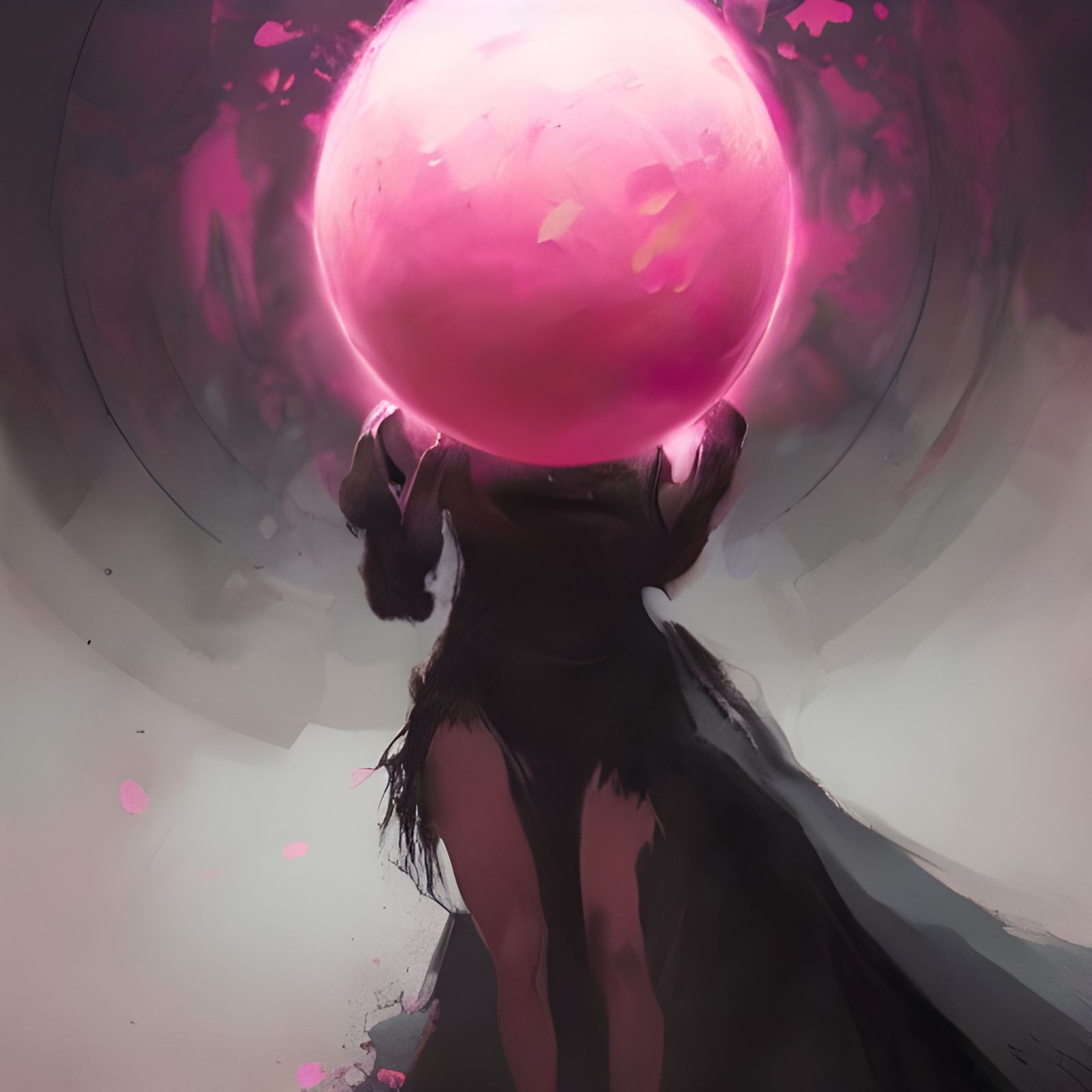 Sinister Hag Witch with Pink Sphere