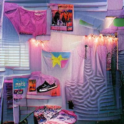 Nostalgic 90s Teenage Girl Bedroom Interior