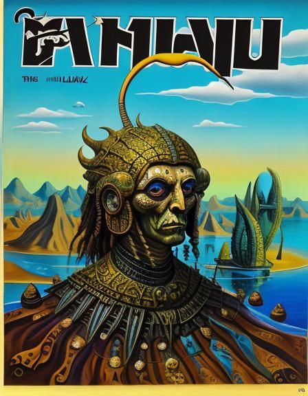 Surreal Magazine Cover in Dali Style