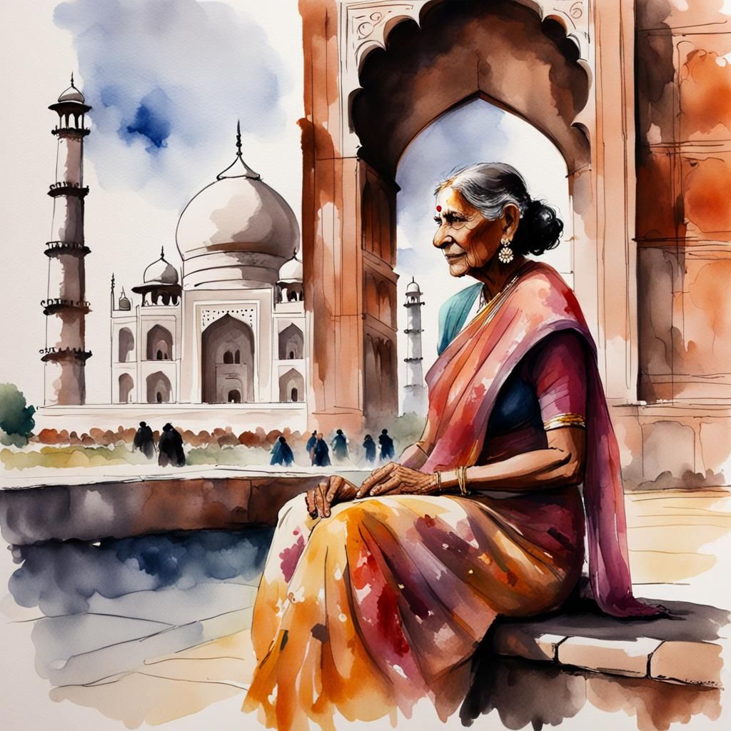 old Indian woman