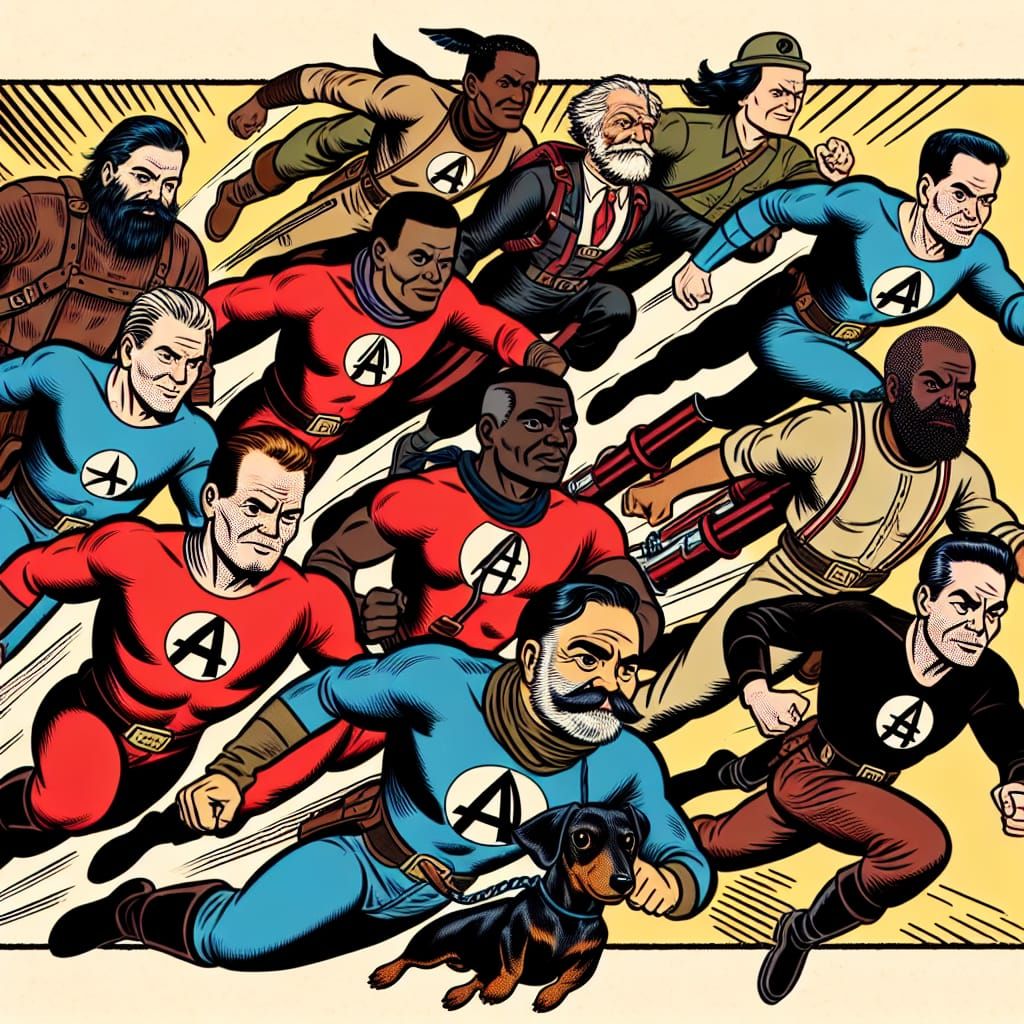 Anarcho-Socialist Superheroes Defeat Capitalism in Comic Art