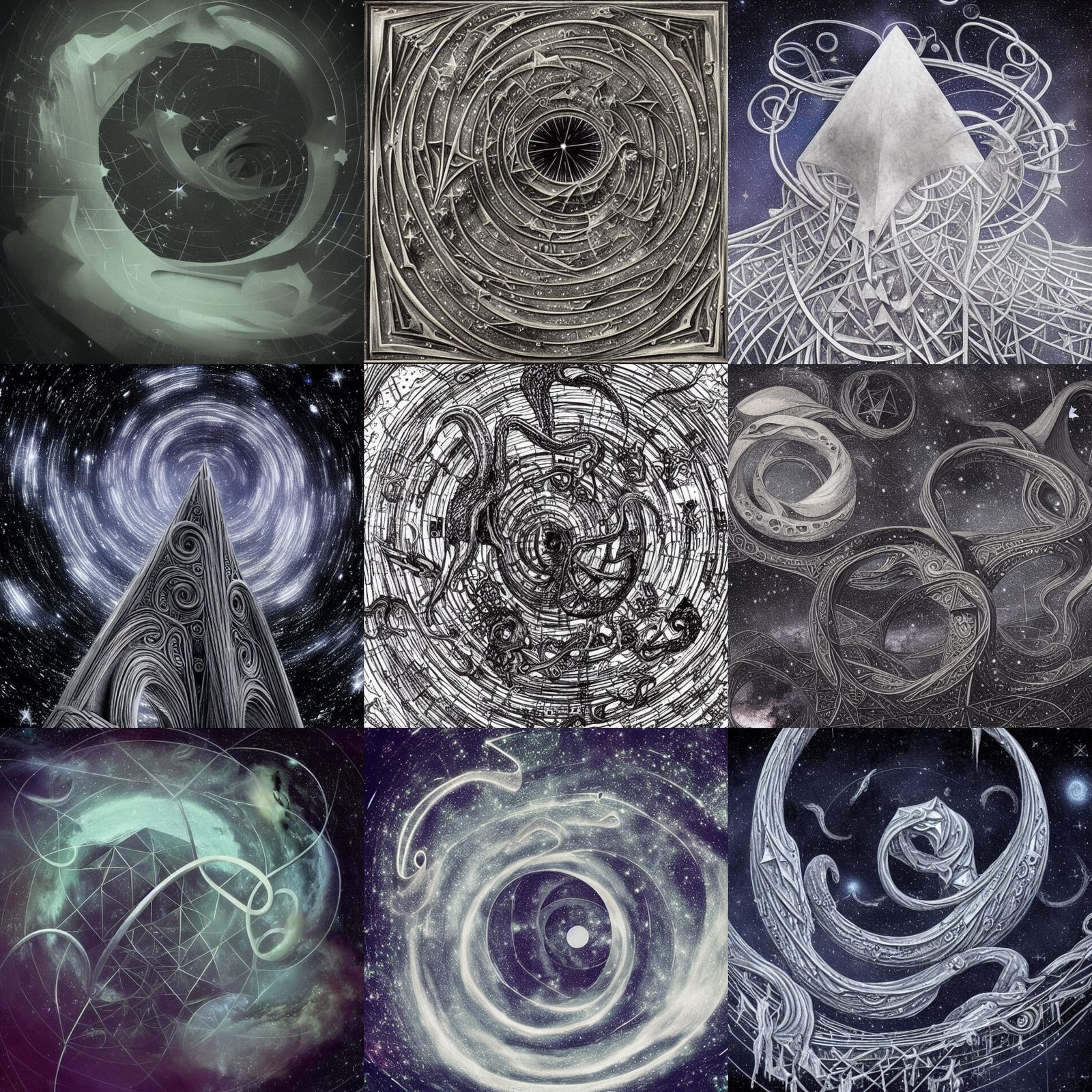 Surreal Melting Obelisks: A Hyperdetailed Space Fantasy