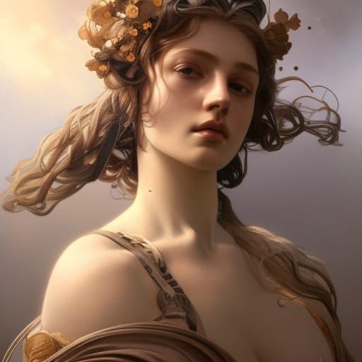 Pleiades: Seven Sisters of Greek Mythology in Art Nouveau St...