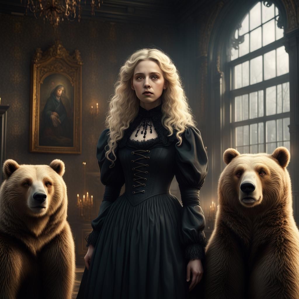 Goldilocks and the Three Goth Bears