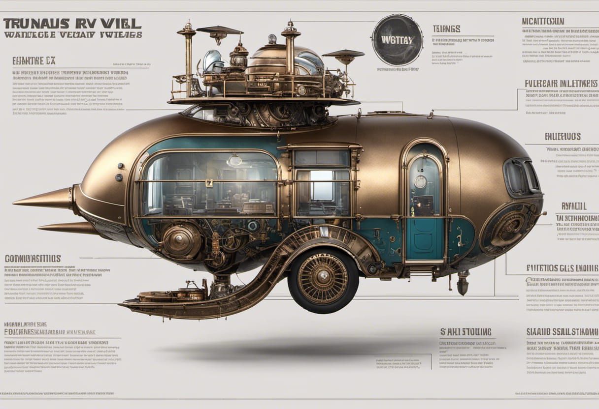 Steampunk Snail RV: Futuristic CGI Hybrid Vehicle