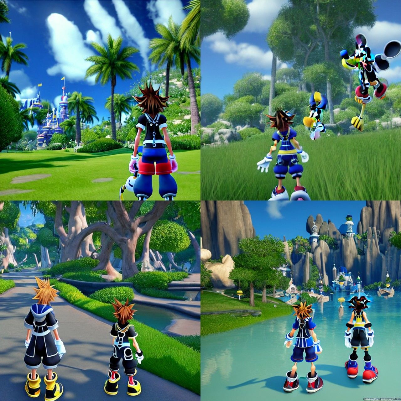 Photorealistic Kingdom Hearts Worlds in 8K