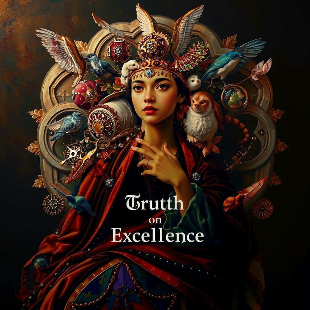 Masterpiece Painting of Beauty and Truth