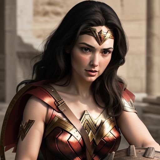 Wonder Woman ancient Greek vase