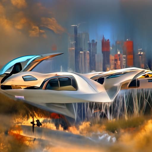 Flying Cars racing 8k resolution concept art retro sci-fi dystopian (Fire)