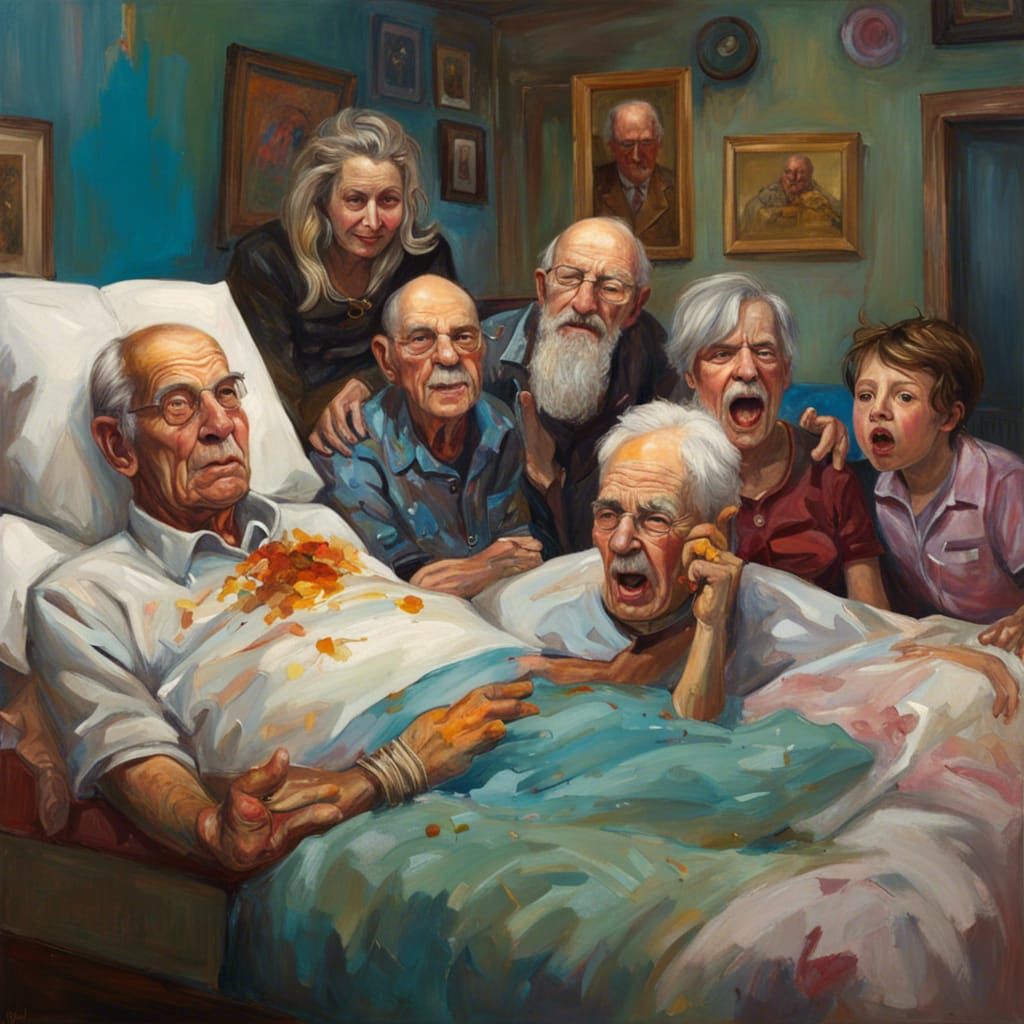 Hyperdetailed Family Portrait in Colorful Pop Art Style