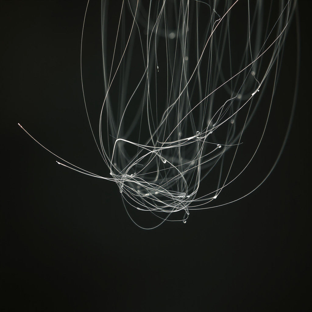 Ethereal Gossamer Threads in Moody, Cinematic Style