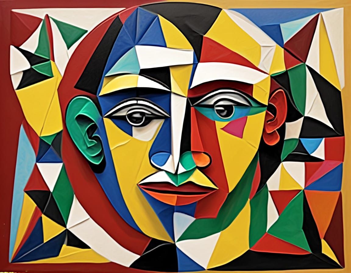 Cubist Masterpiece Inspired by Picasso's Unfinished Sympathy