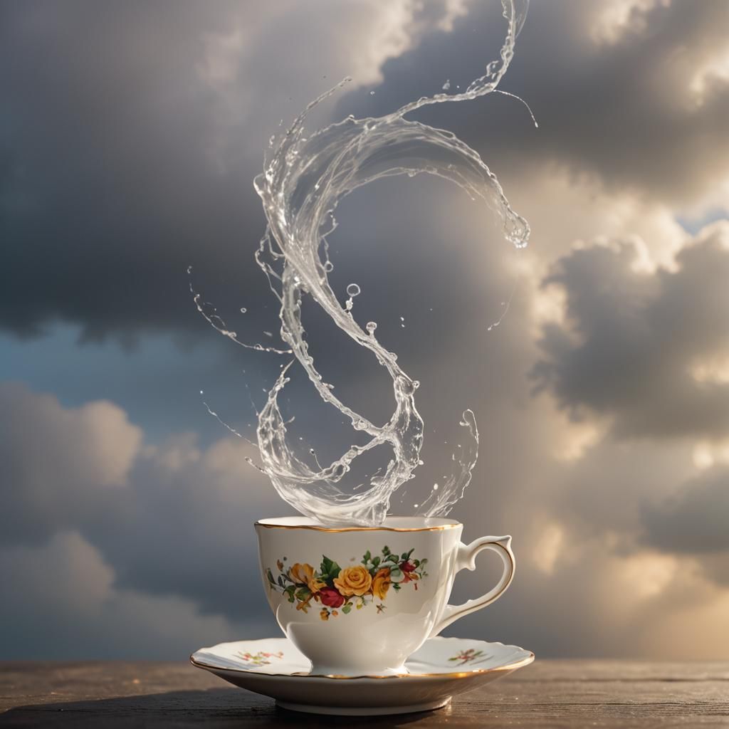 Hurricane in a Teacup: Professional Photography