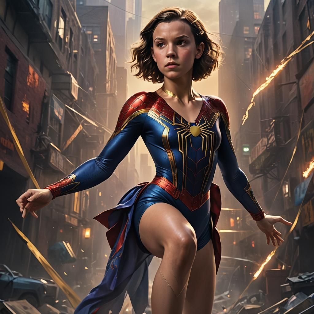 Millie Bobby Brown as a Comic Book Heroine