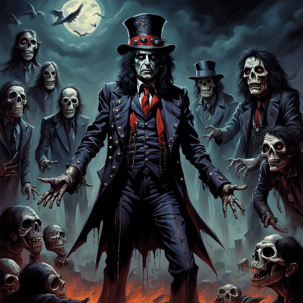 Sinister Theatrical Nightmare Inspired by Greg Rutkowski