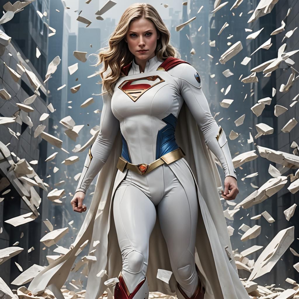Supergirl, white costume