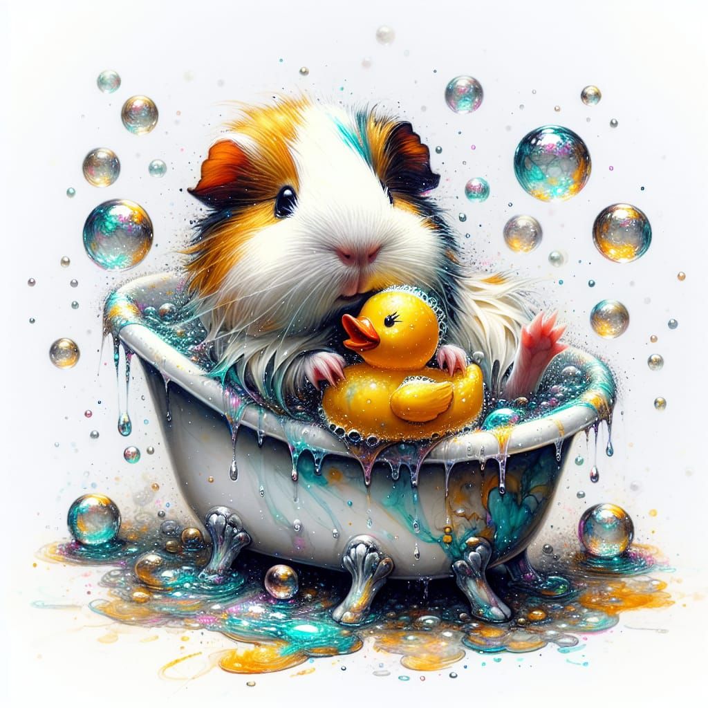 Guinea Pig's Delight: A Bath Time Story
