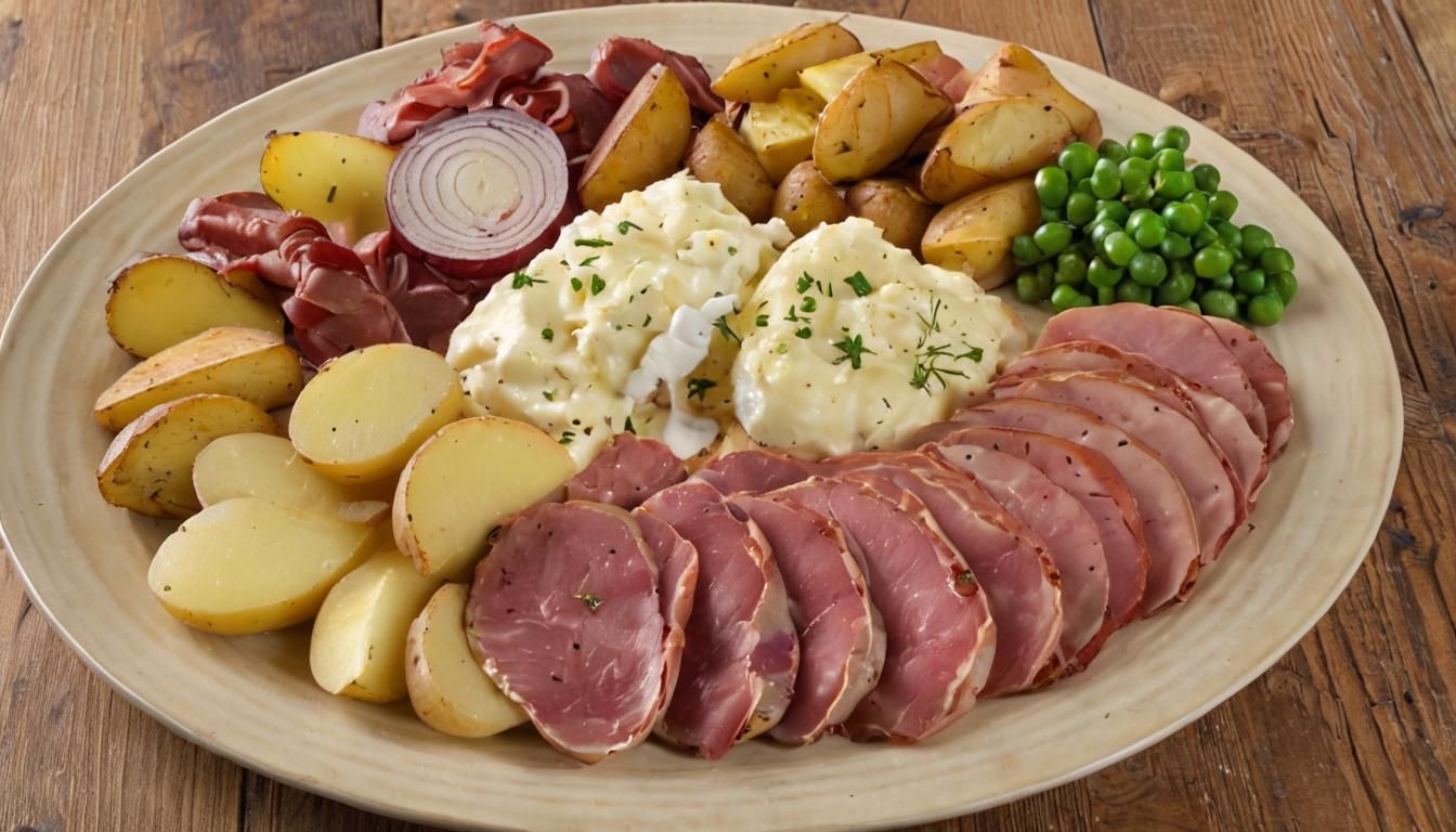 Gourmet Raclette Cheese Plate with Melted Delights