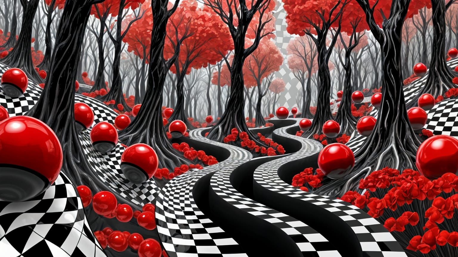 Surreal Waveform in a Tri-Color Universe