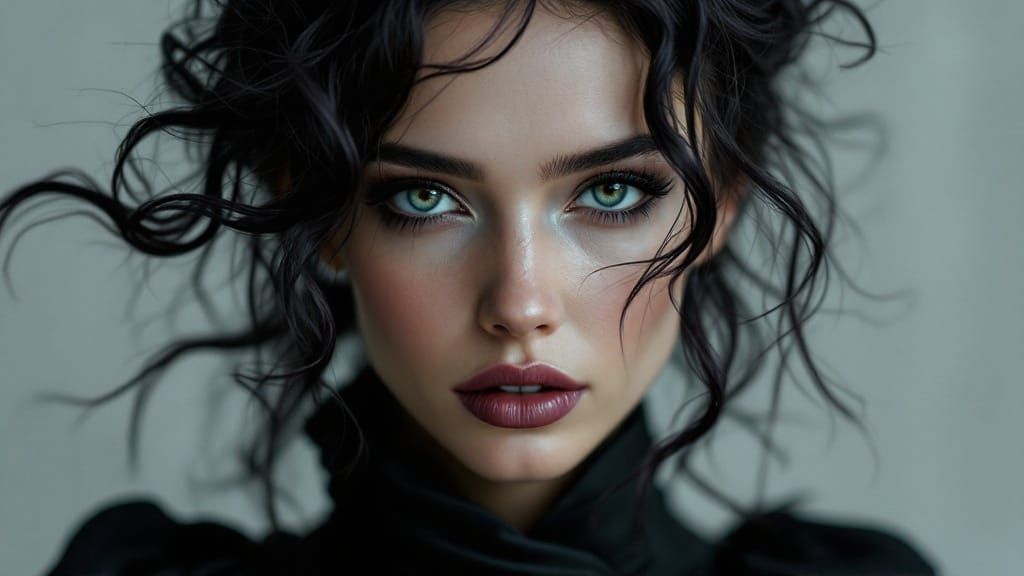 Mysterious Woman in Dark Fantasy Art