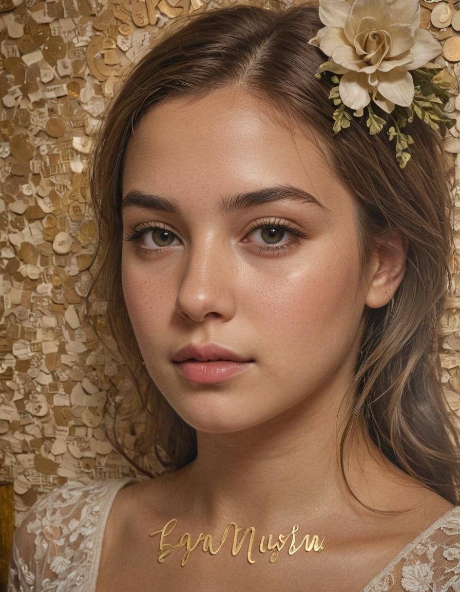 Hyperrealistic Portrait of a Smiling Persian Woman