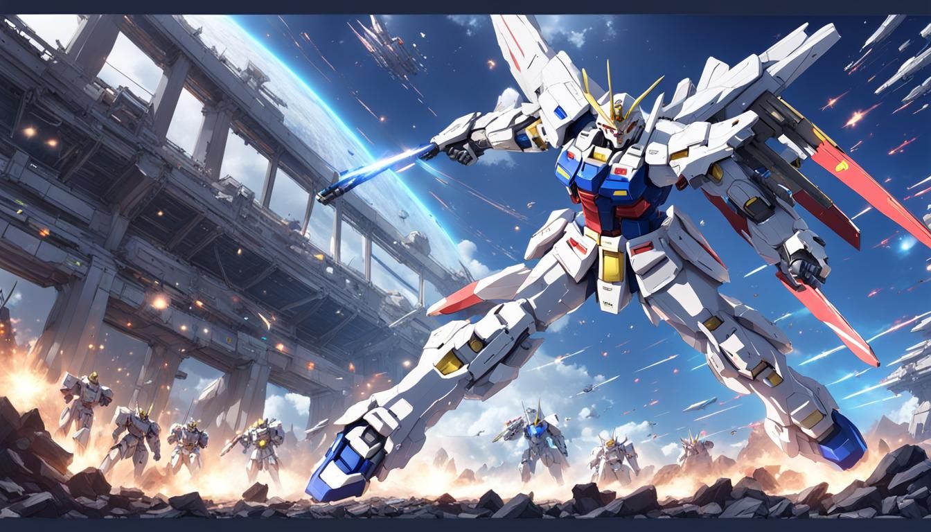 Detailed 3D Anime Warrior Concept Art